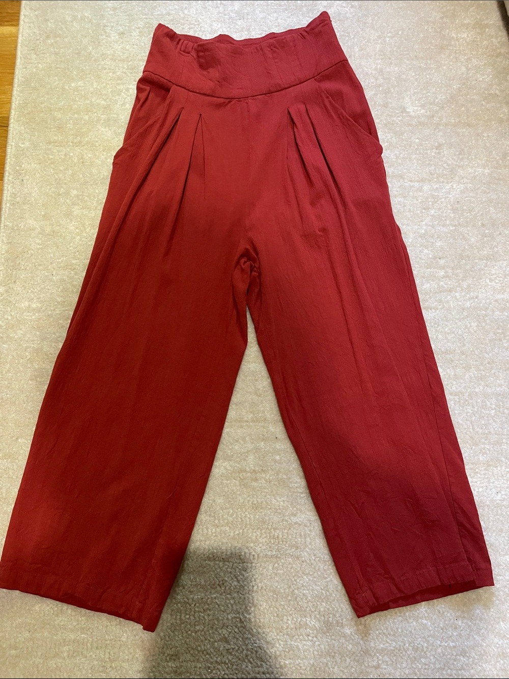 Free People Rustic Red Lightweight Top